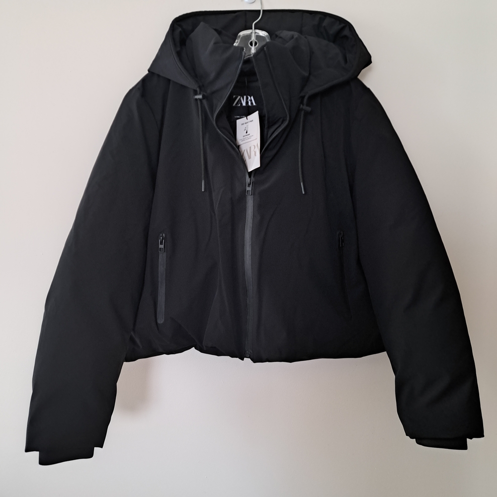 Women's TRF HEAT PWR -20C Black Hooded Ski Jacket